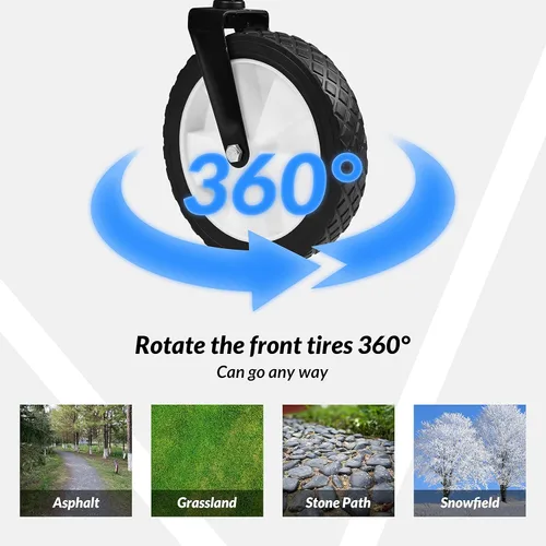 Miniatura 6 de Elevon Marco de acero resistente plegable de 150 libras de capacidad para acampar al aire libre, jardín, carro utilitario para patio, color azul