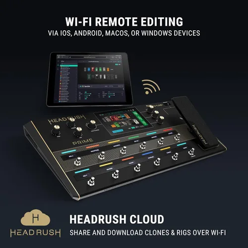 Miniatura 7 de HeadRush Prime - Pedal multiefectos para guitarra y voz y procesador de modelado de amplificador con clonador de amplificador, Antares Auto-Tune
