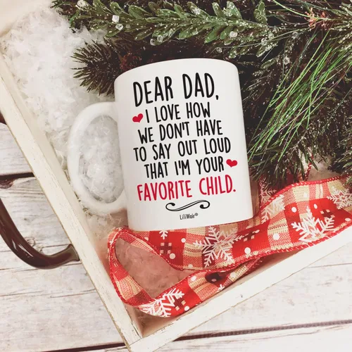 Miniatura 2 de Regalos para papá de hija hijo para Navidad, regalos para papá, taza de café para el padre para el esposo de parte de la esposa, tazas divertidas
