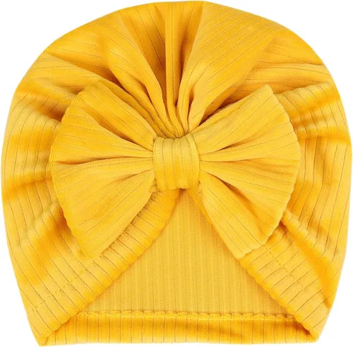 Miniatura 35 de Gorro de punto para bebé con lazos lindos turbante para envolver el sombrero (MZ6)