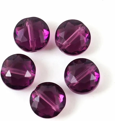 Miniatura 2 de Adabele - 25 cuentas de cristal sueltas con facetas austriacas de 0.315 pulgadas (0.315 in) compatibles con Swarovski Preciosa 5052 SSMR811