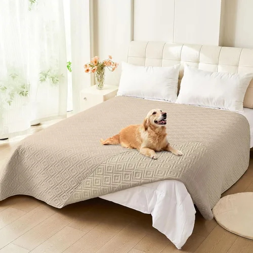 Miniatura 85 de hyha Manta impermeable para perro, manta suave para cama de perro, manta para mascotas, funda de sofá impermeable lavable para perros, fundas Gris