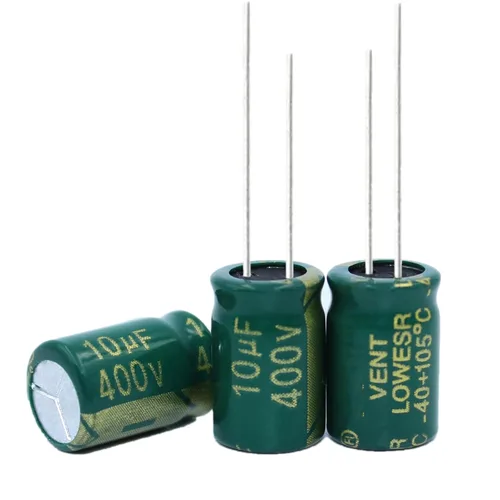 Miniatura 8 de 20 condensadores electrolíticos de 10 UF/400 V, condensadores electrolíticos de aluminio de alta frecuencia para refrigerador, TV, monitor LCD