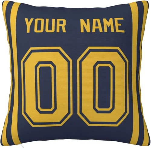 Miniatura 18 de Fundas de almohada personalizadas decorativas con nombre y número, fundas de almohada cuadradas para sofá, dormitorio, silla de automóvil