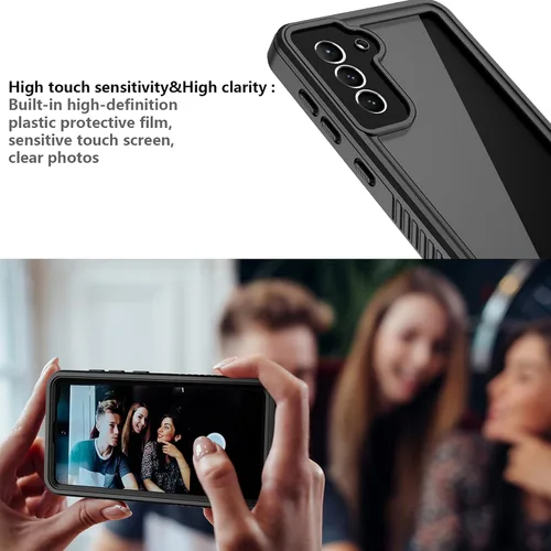 Miniatura 6 de Funda impermeable para Samsung Galaxy S22+Plus, S22+Plus, con protector de pantalla integrado, cuerpo completo, a prueba de golpes, resistente a
