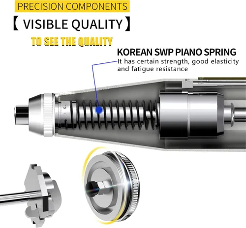 Miniatura 5 de HD-225A - Probador profesional de martillo de rebote de hormigón, herramienta de medidor de prueba de resiliómetro portátil con rango de 10-60