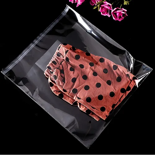Miniatura 8 de Bolsas de plástico de celofán resellables transparentes autoadhesivas para embalaje de camisas, ropa y productos, 100 bolsas de celofán