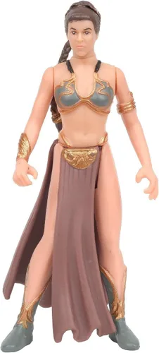 Miniatura 4 de Star Wars, The Power of The Force Green Card, Figura de acción de la princesa Leia Organa (prisionera de Jabba) con diapositiva de marco congelado