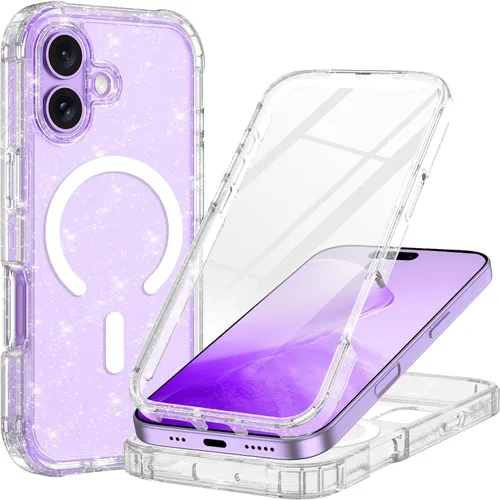 Miniatura 43 de Hekodonk Funda para iPhone 15 Pro Max, compatible con Magsafe [protector de pantalla de vidrio templado integrado y protección de lente de cámara]