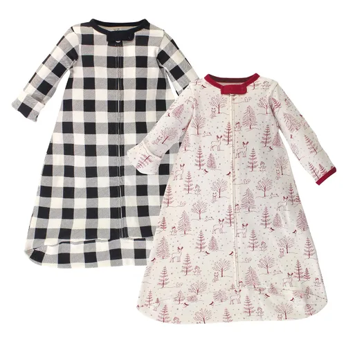 Miniatura 12 de Touched by Nature Saco de dormir unisex de algodón orgánico de manga larga para bebé, manta, mariposas brillantes, 0-3 meses