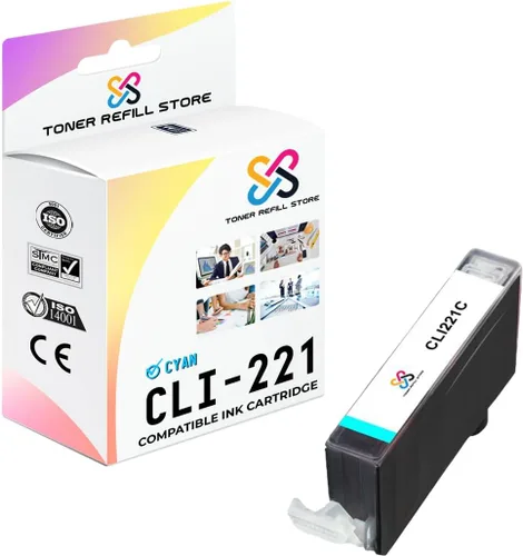 Miniatura 4 de Toner Refill Store™ Cartucho de tinta amarillo compatible con Canon CLI-221 / CLI-221Y para Canon PIXMA iP3600, iP4600, iP4700, MP560, MP620