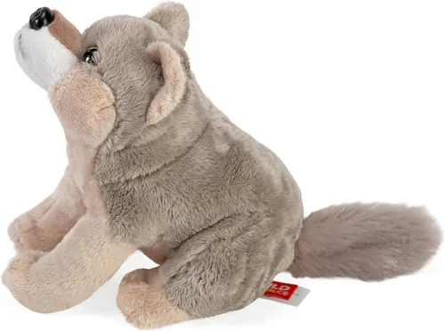 Miniatura 3 de Wild Republic Wild Calls Wolf, auténtico sonido de animal, animal de peluche, 8 pulgadas, regalo para niños, juguete de peluche, botellas de agua