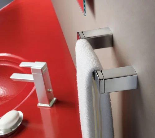 Miniatura 5 de Moen YB8886CH Barra de toalla de mano de baño de 90 grados, cromo