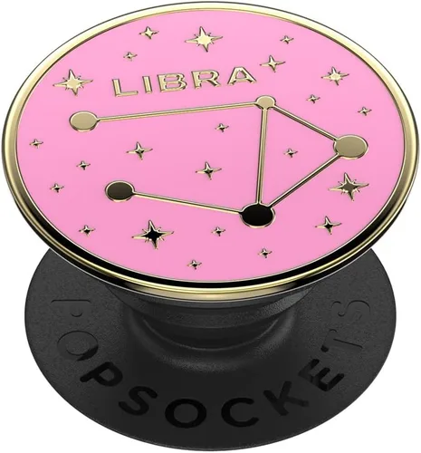 Miniatura 6 de PopSockets Agarre para teléfono con soporte expandible, agarre adhesivo, esmalte - Zodiac Leo