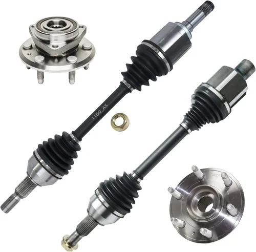 Miniatura 155 de Detroit Axle - Kit de nudillos de dirección delantera izquierda para Ford Edge Lincoln MKX 07-10, cojinete de rueda del lado del conductor, nudillo