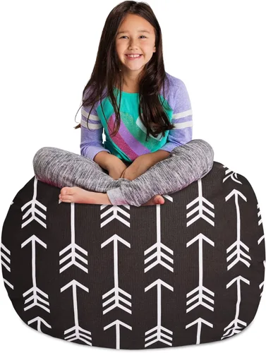 Miniatura 38 de Posh Stuffable Kids Funda de Silla Puf Rellenable para Almacenamiento de Animales de Peluche - Organizador de Juguetes Infantiles, Mediano 27