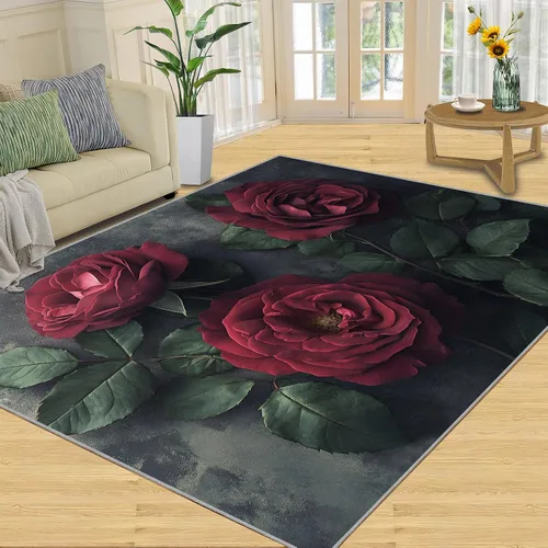 Miniatura 8 de Alfombras onduladas negras y blancas para dormitorio, alfombra de área abstracta, alfombras geométricas para sala de estar, alfombra antideslizante