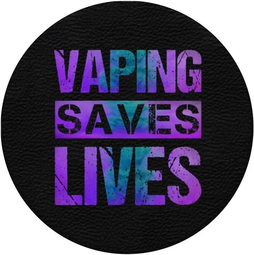 Miniatura 3 de Vaping Saves Lives - Soporte para teléfonos y tabletas, color morado y verde azulado, Negro