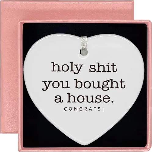 Miniatura 41 de Adorno Colgante Navideño en Forma de Corazón - Felicitaciones por la Nueva Casa, Regalo para Nuevo Propietario - Adorno para la Casa de Compradores