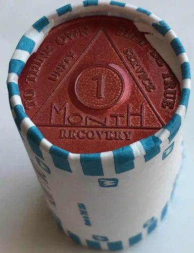 Miniatura 4 de wendells Lote a granel 25 Aluminio 1 Mes AA Medallones 30 Días Alcohólicos Anónimos Chips