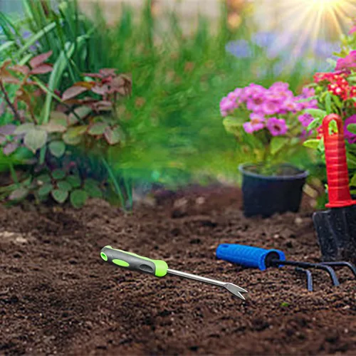 Miniatura 7 de Herramienta de desmalezadora manual de jardín con mango ergonómico, herramientas de deshierbe de acero inoxidable, herramienta de eliminación