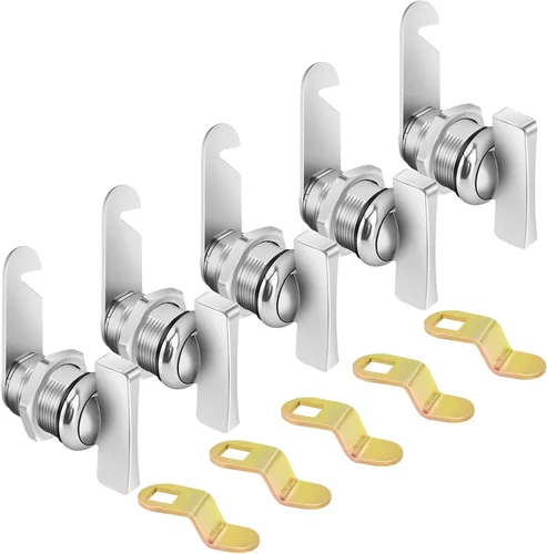 Miniatura 13 de Cerradura de Leva Excéntrica Operada con el Pulgar, Cerraduras de Almacenamiento para RV de 1-3/8", 5 Piezas de Cerraduras para Gabinete, 5 Piezas