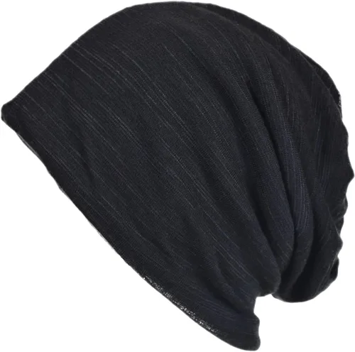 Miniatura 3 de Hombres Slouch Hollow Beanie Thin Summer Cap Skullcap B018h