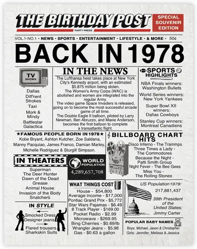 Miniatura 59 de Póster de cumpleaños 96 sin marco, periódico Back In 1930, regalos de feliz cumpleaños 96 para hombres y mujeres, vintage, retro, nacido en 1930
