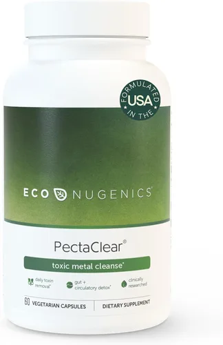 Miniatura 7 de EcoNugenics PectaClear - Suplemento desintoxicante para limpieza de metales tóxicos, elimina de forma natural y segura las toxinas