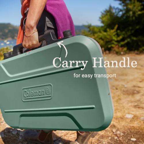 Miniatura 6 de Coleman Cascade 328 - Estufa de campamento de 3 quemadores, superficie de cocción portátil con 28,000 BTU, encendido sin fósforos y protectores