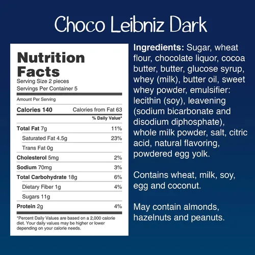 Miniatura 2 de Bahlsen Choco Leibniz Dark Cookies (3 cajas)