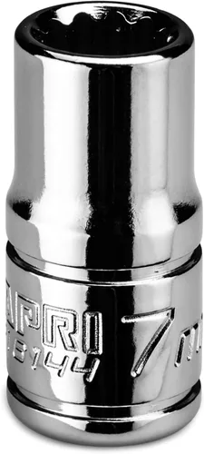 Miniatura 9 de Capri Tools CP16152 Enchufe poco profundo de 0.591 in, 1/4 pulg. Drive, 12 puntos, métrico