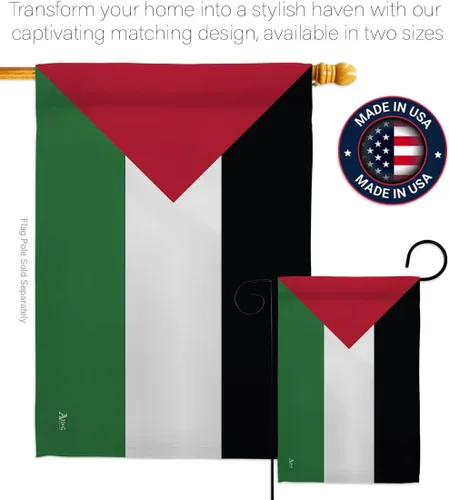 Miniatura 4 de Bandera de Palestina Cementerio Banner de pared Cementerio Decoración de puerta de césped para habitación al aire libre Jardín Póster Bandera