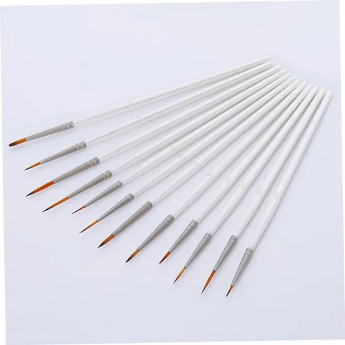Miniatura 2 de TEHAUX Pinceles de acuarela para acuarela, pinceles de pintura de color de agua, pinceles de arte en miniatura, kit de pinceles de detalles finos