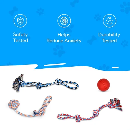 Miniatura 5 de Juguetes de cuerda para perros XL para masticadores agresivos – Pelota grande para perros grandes y medianos – Beneficios de rescate de perros sin