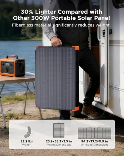 Miniatura 4 de ZOUPW Panel solar portátil de 350 W, tipo N 16BB 25% panel solar plegable de alta eficiencia para Jackery/EcoFlow Delta/Anker Solix C1000/Bluetooth