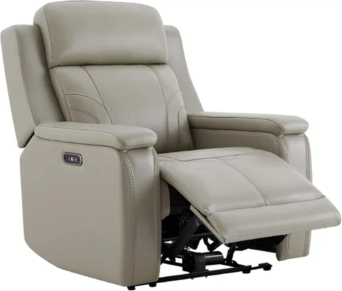 Miniatura 10 de Watson & Whitely Sillón Reclinable Extragrande que se Recuesta Completamente para Personas Grandes y Altas, Sillas Reclinables Eléctricas de Cuero