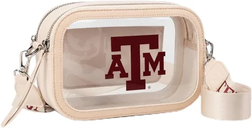 Miniatura 14 de Montana West NCAA Bolsa transparente para eventos de estadio, bolsos para fanáticos de los deportes con correa de nailon ajustable, bolsillo