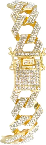 Miniatura 22 de Charles Raymond Bling-ed Out Ultimate Hip Hop Royalty Reloj para hombre con número romano de fácil lectura o indicadores de tiempo de diamantes