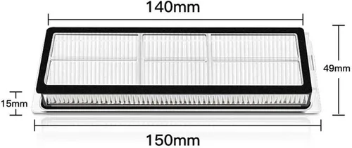 Miniatura 4 de Compatible con Xiaomi Mijia 1C STYTJ01ZHM Cepillo principal lateral Tanque de agua Trapeador paño HEPA filtro piezas kit robot aspirador accesorios