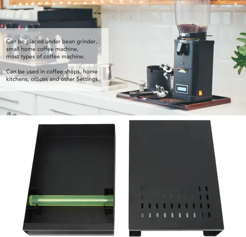 Miniatura 5 de Caja de café tipo cajón, contenedor de acero inoxidable desmontable para café molido, caja de café de gran capacidad con base antideslizante, caja