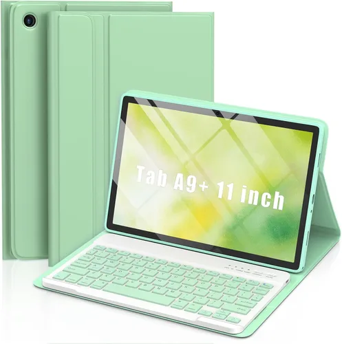 Miniatura 10 de MMK Funda para Galaxy Tab A11 con teclado (11 pulgadas 2025, SM-X230, SM-X236B), compatible con Galaxy Tab A9 Plus funda con teclado