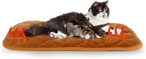 Miniatura 11 de NAMOTEK Cama para gatos autocalentable para interiores y exteriores, súper suave, autocalentable, almohadilla térmica lavable para gatos y perros