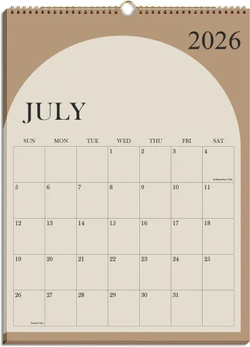 Calendario 2026-2027 – Calendario de Pared de 18 Meses de Enero 2026 - Junio 2027, Planificador de Calendario de Pared Colgante 2026 con Papel