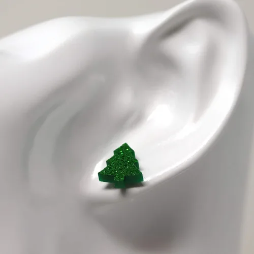 Miniatura 26 de Pendientes acrílicos cortados con láser sin metal en postes de plástico
