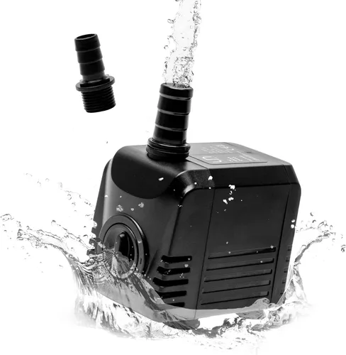 UNS Sigma - Bomba de agua multiusos de 15 W, 237.8 GPH 900L/HR IPX8, cabezal de potencia compacto, bomba de agua sumergible ajustable para acuario