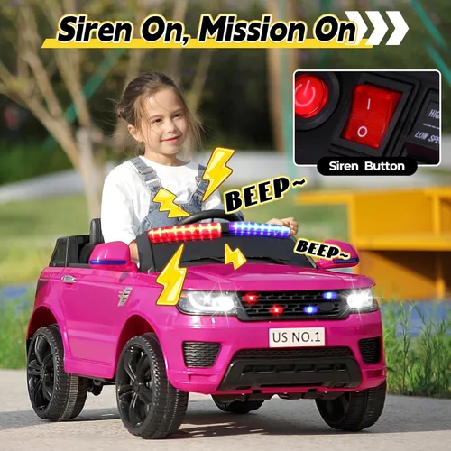 Miniatura 3 de TOBBI Coche de paseo para niños de 12 V con control remoto, funciona con pilas, autos eléctricos para niñas de 1 a 8 años para conducir