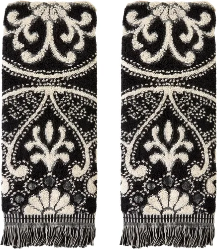 Miniatura 19 de SKL Home Nador Jacquard - Toalla de baño, color negro