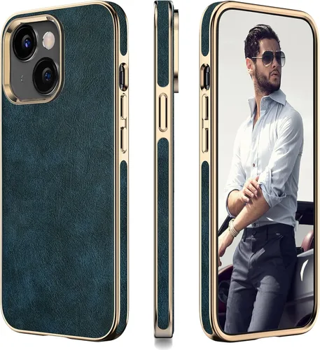 Miniatura 30 de LOHASIC Funda para iPhone 12 y iPhone 12 Pro - Fundas para teléfono i Phone 12 con borde cromado delgado, fundas de cuero de diseño suave, funda