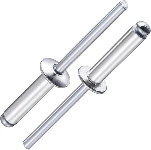 Miniatura 26 de Wensilon (80 piezas) Juego de remaches ciegos profesionales negros de aluminio, juego de agarre de aluminio y mandril de acero